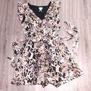 Cheetah Romper w Ruffles